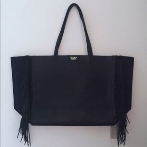 Victoria Secret fringed tote bag